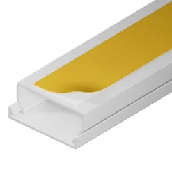 Edo Moulure, Goulotte Et Plinthe-Goulotte électrique PVC autoadhésive 40x16 mm 2 m blanche