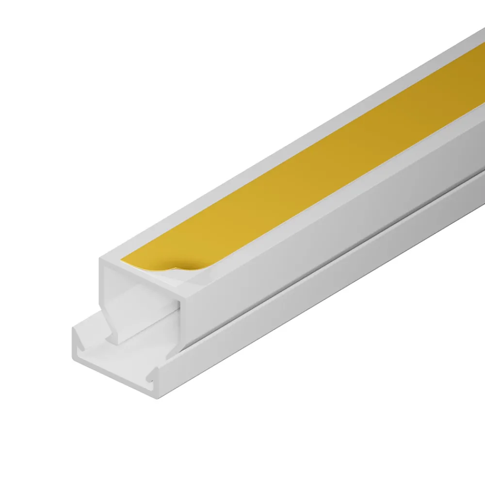 Edo Goulotte électrique PVC autoadhésive 16x16 mm 2 m blanche
