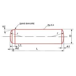 Ultima Visser Fixer Coller Goupille cylindrique brut DIN 6325 6X60 boîte de 50 - ULTIMA - GOUPCYL6X60