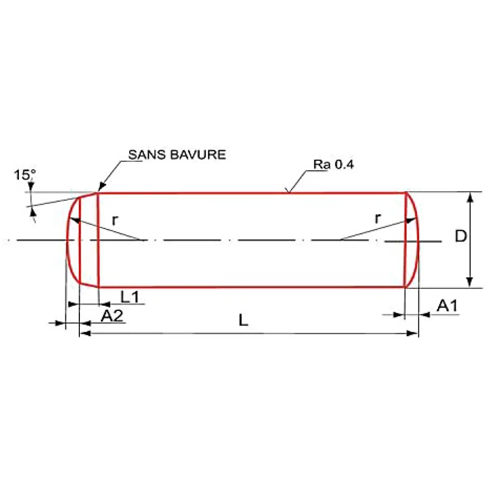 Ultima Visser Fixer Coller Goupille cylindrique brut DIN 6325 6X60 boîte de 50 - ULTIMA - GOUPCYL6X60