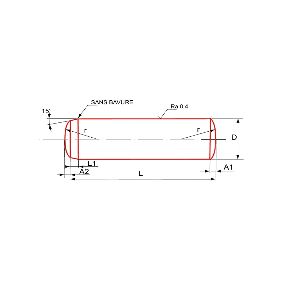 Ultima Visser Fixer Coller Goupille cylindrique brut DIN 6325 6X60 boîte de 50 - ULTIMA - GOUPCYL6X60