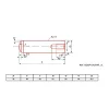 Ultima Visser Fixer Coller Goupille cylindrique taraudée brut DIN 7979 8X45 boîte de 25 - ULTIMA - GOUPCYLTAR8X45