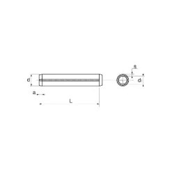 Acton Goupille élastique A1 ISO 8752 3X18 boîte de 100 - - 627023X18