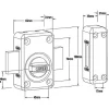 Abus Grand verrou à bouton double cylindre ø23 mm / 45 mm