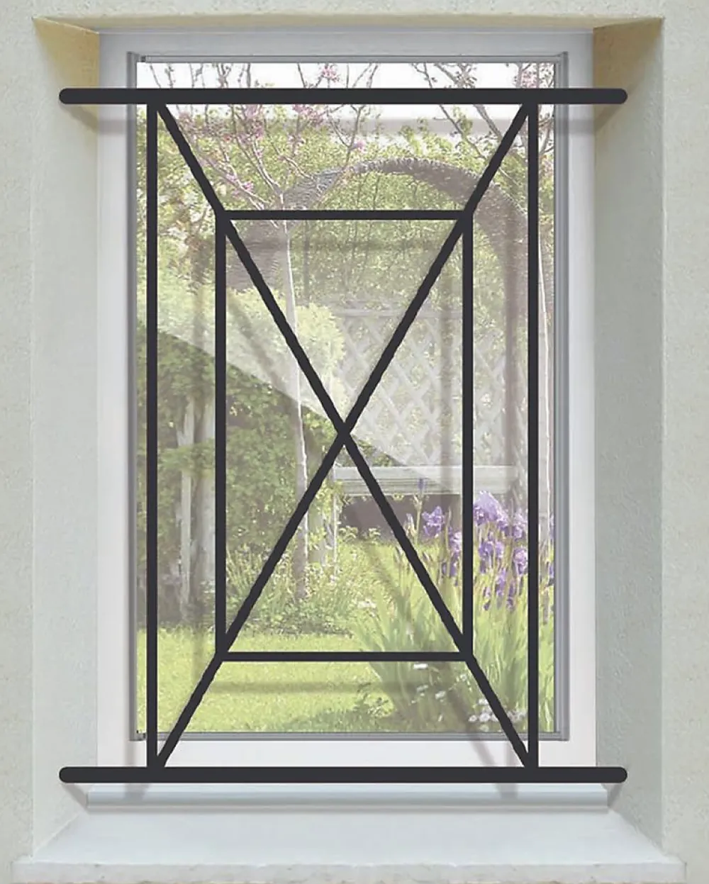 DMS Grille de Defense Adour pour Fenetre H 95 cm x L 60 cm (côte tableau)