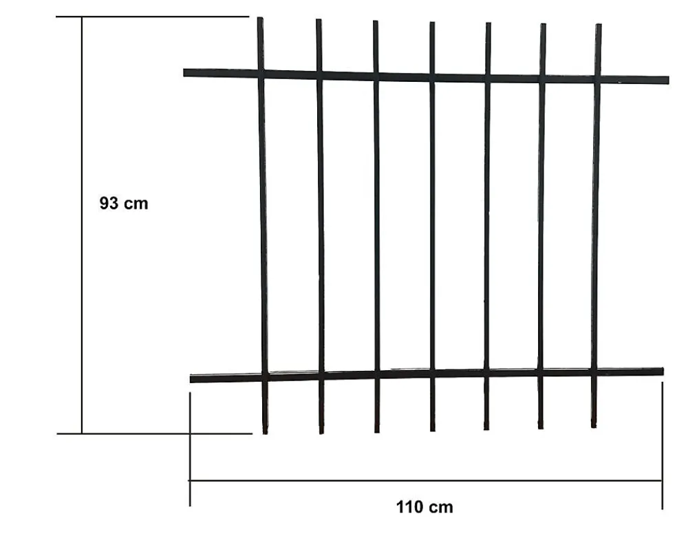 DMS Grille De Défense Pour Fenêtre-Grille de Defense DISTRI pour Fenetre H 105 cm x L 100 cm (côte tableau)