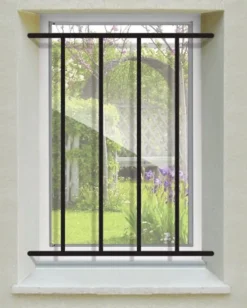 DMS Grille De Défense Pour Fenêtre-Grille de Defense Droite pour Fenetre H 125 cm x L 100 cm (côte tableau)
