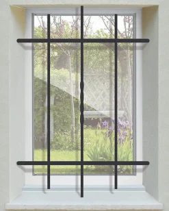 DMS Grille de Defense Droite Torsadee pour Fenetre H 75 cm x L 60 cm (côte tableau)