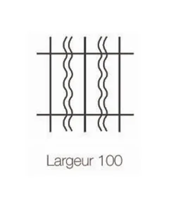 DMS Grille De Défense Pour Fenêtre-Grille de Defense Duo pour Fenetre H 115 cm x L 120 cm (côte tableau)
