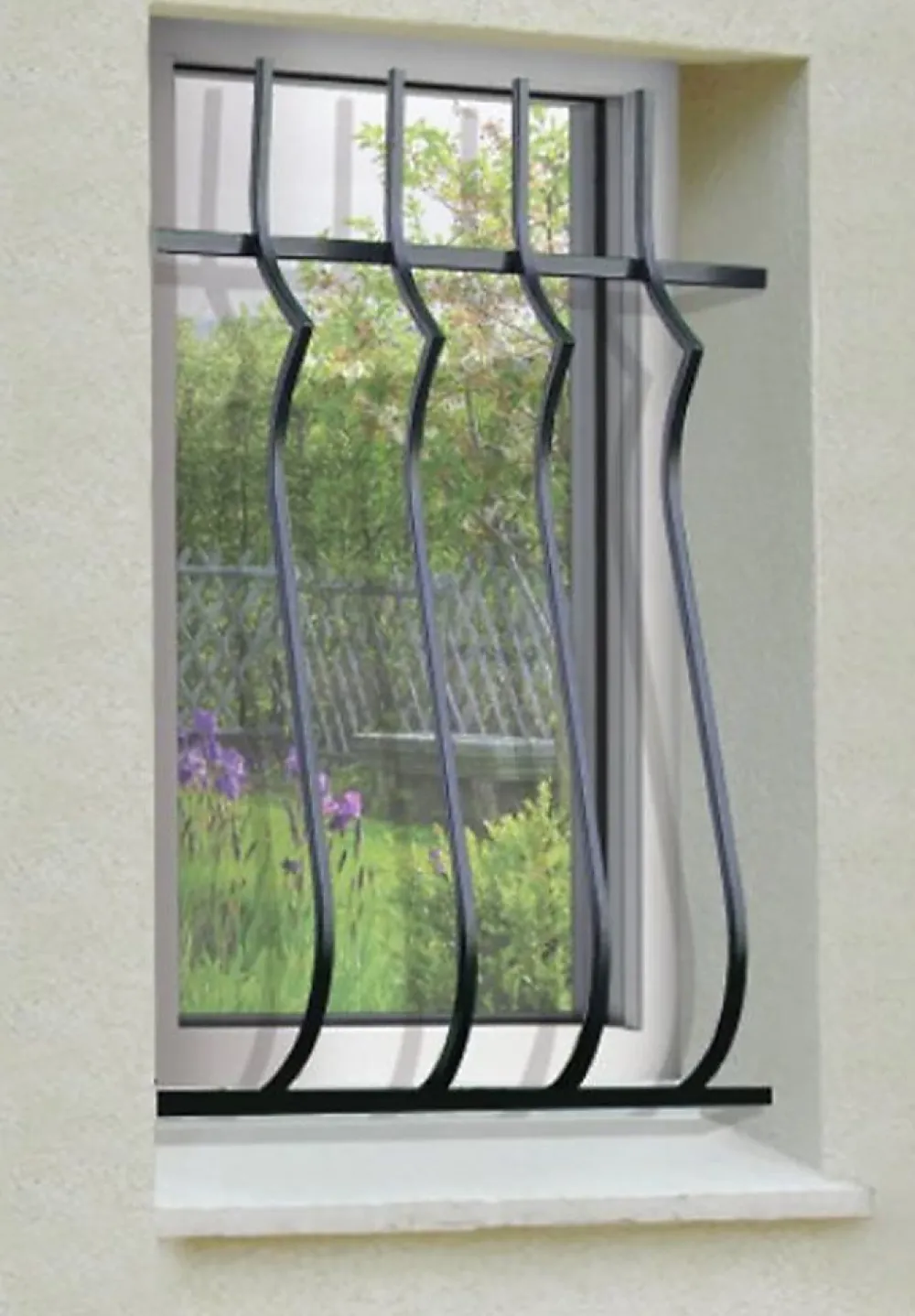 DMS Grille de Defense Harmonie pour Fenetre H 115 cm x L 120 cm (côte tableau)