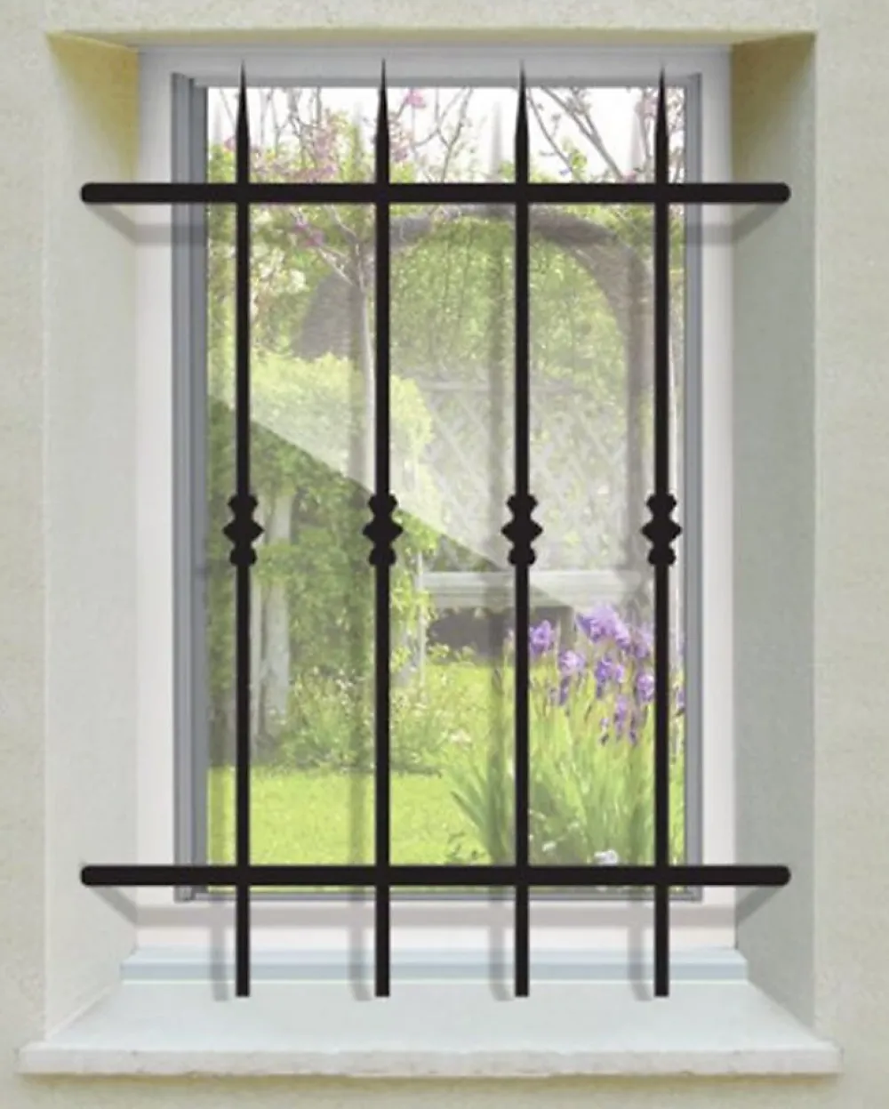DMS Grille de Defense Manoir pour Fenetre H 65 cm x L 60 cm (côte tableau)