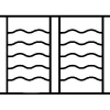 DMS Grille de Defense Oceane pour Fenetre H 135 cm x L 60 cm (côte tableau)