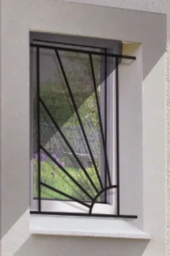 DMS Grille de Defense Soleil pour Fenetre H 45 cm x L 40 cm (côte tableau)