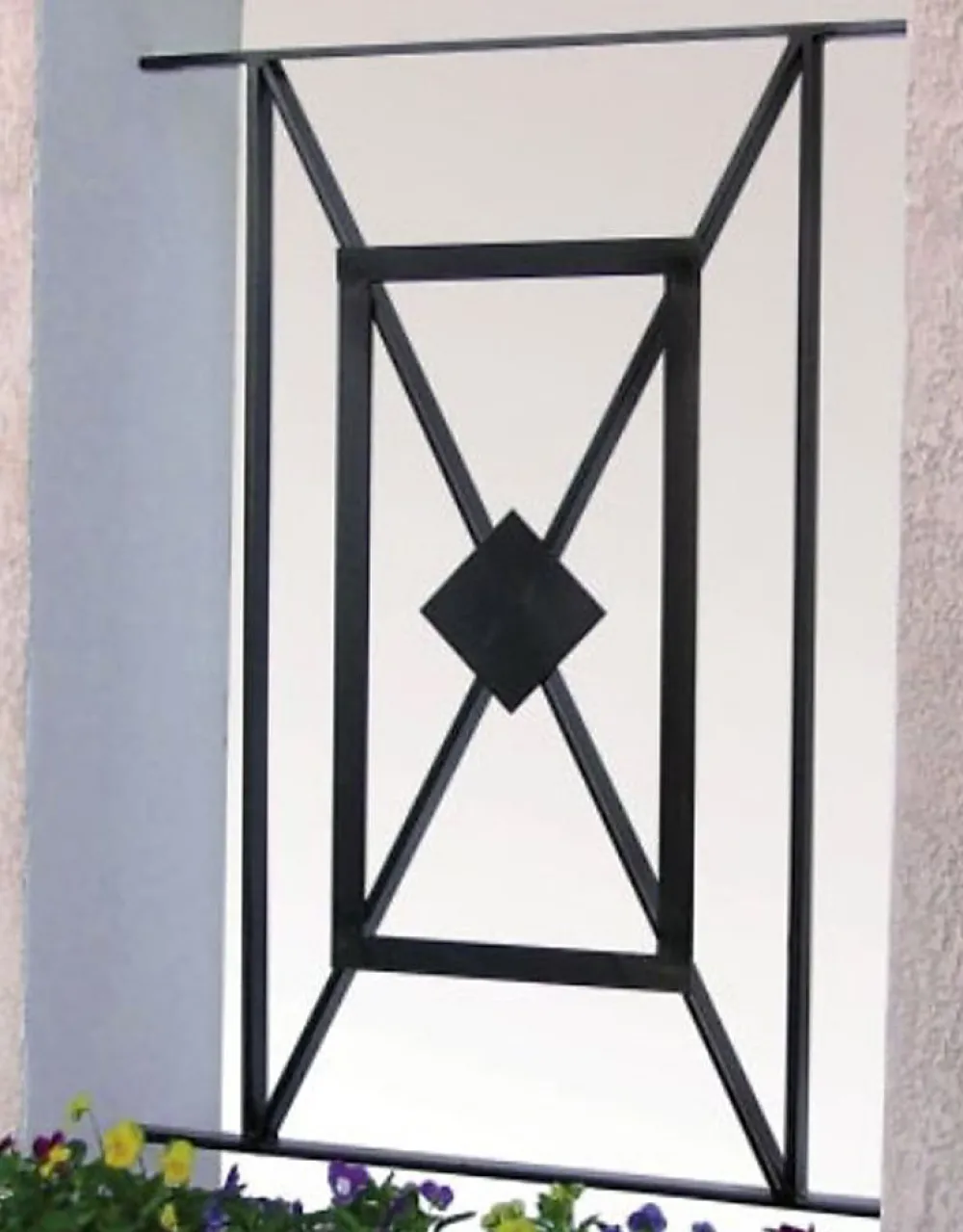 DMS Grille De Défense Pour Fenêtre-Grille de Defense Toulousaine pour Fenetre H 45 cm x L 80 cm (côte tableau)