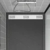 Galedo Evacuation De Douche-Grille d'évacuation l.79,5 cm pour receveur de douche Pedra et Pure 2, blanc,