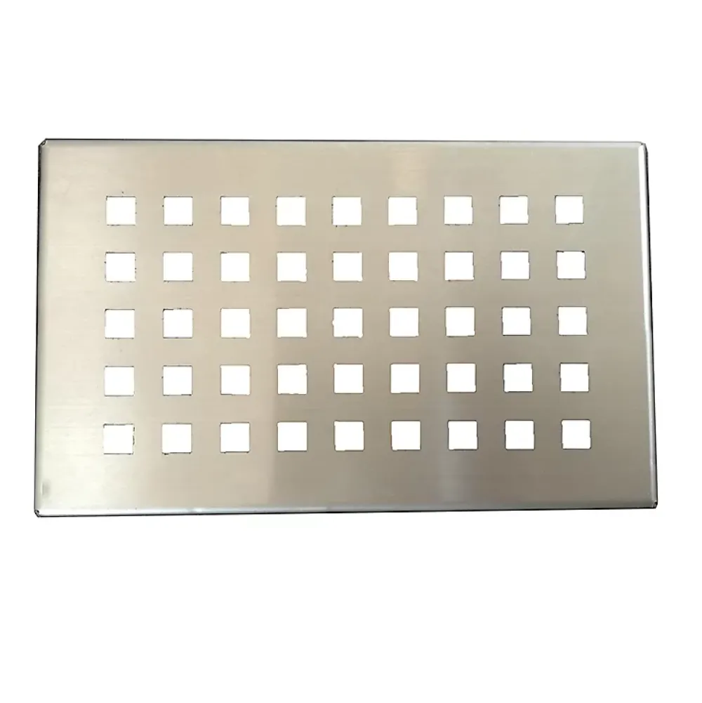 Stano Evacuation De Douche-Grille inox PIATTO pour receveurs de douche en SoliCast motif quadrillage