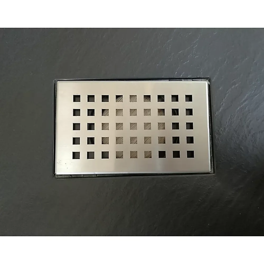 Stano Evacuation De Douche-Grille inox PIATTO pour receveurs de douche en SoliCast motif quadrillage