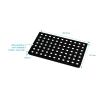 Aurlane Evacuation De Douche-Grille perforée en inox Noir Mat pour receveur - 20.15x12.3x0.55cm - ROCK 2 GRID DRILL