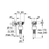 Grohe Robinet flotteur - Bâti-support rapid SL 37095000
