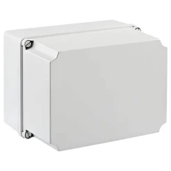 Ide Gsl231 Boite Dérivation Ip65/ip67 Avec Bords Lisses, Couvercle Réhaussé Opaque Dim.241x180x175