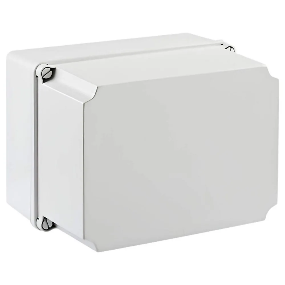 Ide Gsl231 Boite Dérivation Ip65/ip67 Avec Bords Lisses, Couvercle Réhaussé Opaque Dim.241x180x175