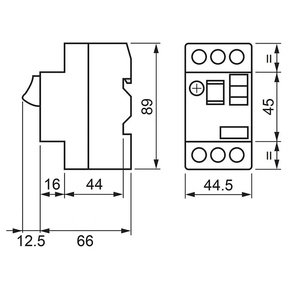 Schneider Electric Gv2me063 - Disjoncteur Moteur Schneider Gv2me - 1 à 1,6a - 3p 3d - Déclencheur Magnéto-thermique Avec Bornes Automatiques