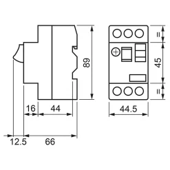 Schneider Electric Gv2me063 - Disjoncteur Moteur Schneider Gv2me - 1 à 1,6a - 3p 3d - Déclencheur Magnéto-thermique Avec Bornes Automatiques