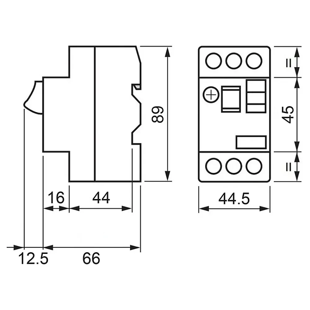 Schneider Electric Gv2me063 - Disjoncteur Moteur Schneider Gv2me - 1 à 1,6a - 3p 3d - Déclencheur Magnéto-thermique Avec Bornes Automatiques