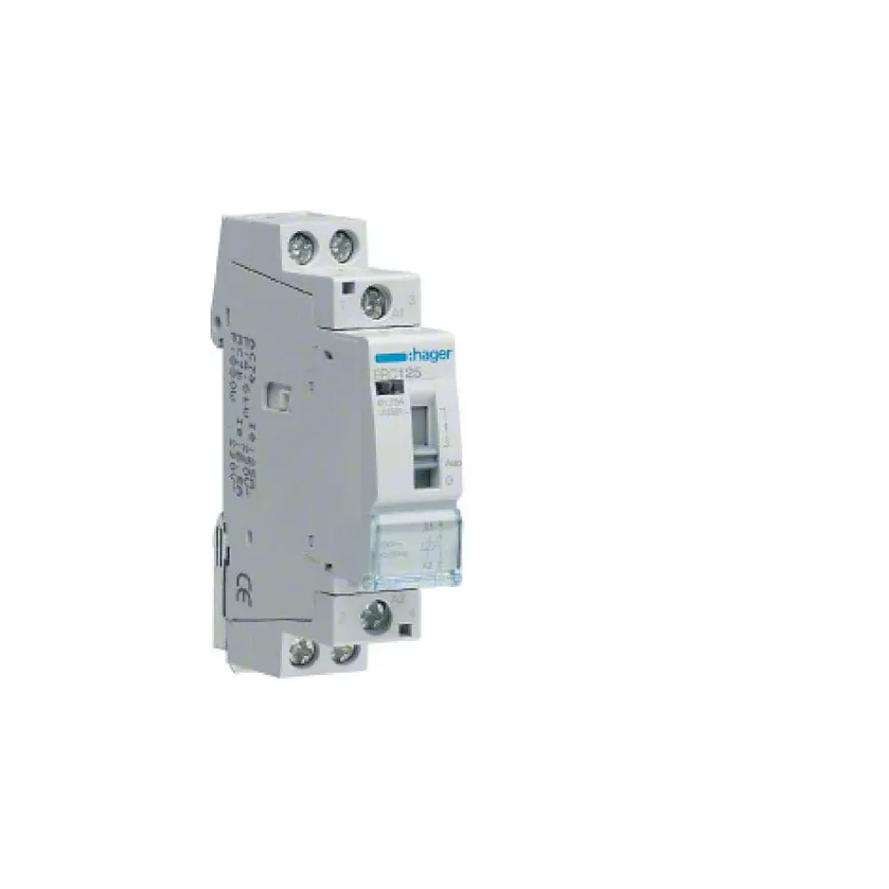 Hager - Contacteur à commande manuelle 25A, 2F, 230V- ERC225
