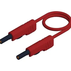 Hirschmann Test & Measurement Testeur De Tension-Hirschmann MLB 25/1 V rt - Cordon de mesure banane 4 mm rouge 0,25 m, 16 A, double isolation