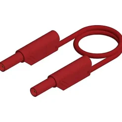 Hirschmann Test & Measurement Hirschmann MLS WS 200/2,5 rt - Cordon de mesure de sécurité 2 m, bananes 4 mm, 32 A, 1000 V
