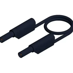 Hirschmann Test & Measurement Hirschmann MLS WS 25/2,5 sw 934086100 - cordon de mesure sécurité 0,25 m 4 mm