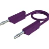 Hirschmann Test & Measurement Testeur De Tension-MLN 100/2,5 VI - Cordon de mesure banane violet 1 m, 32 A, 30 V AC / 60 V DC, garantie 2 ans.