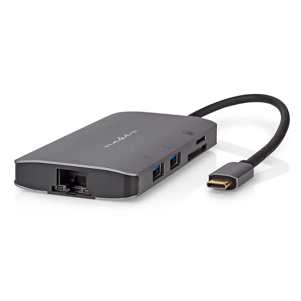 Nedis Transformateur, Convertisseur Et Chargeur Usb-Hub type C 3.2 type C HDMI/RJ45/USB