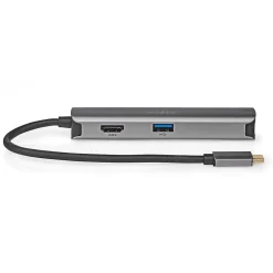 Nedis Transformateur, Convertisseur Et Chargeur Usb-Hub USB C Gen1 3 Ports USB HDMI 4K