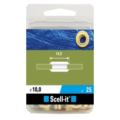 Scell-It Œillet ø10mm + outil de pose, 25 pièces