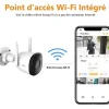 Imou caméra bullet extérieure wifi 1080P, vision nocturne 30m