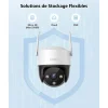 Imou caméra surveillance wifi extérieure 360 connectée 1080p avec détection humaine, suivi intelligent, audio bidirectionnel