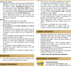 Guard Industrie ImperGuard Ultra Formule Végétale Imperméabilisant Super Antitache Incolore Toute Pierre 5L 50m2