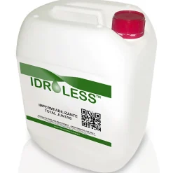 Idroless Etanchéité Du Mur Intérieur-Imperméabilisation totale pour joints et coulis de ciment (5 litres). Joints de porcelaine, carrelage, faïence, brique de parement