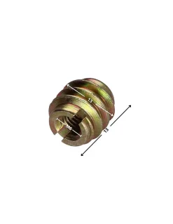 Vis Express Insert Fendue Bichromaté M6 13X13 - 200 pièces