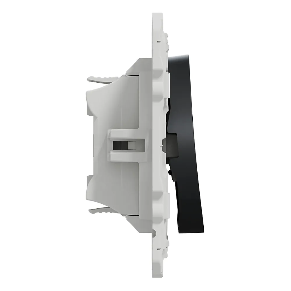 Schneider Electric Interrupteur Encastrable-Interrupteur commande VMC 2 boutons à vis Odace anthracite