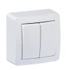 Schneider electric Interrupteur En Saillie-Interrupteur commande volet-roulant 2 boutons complet saillie Alréa blanc