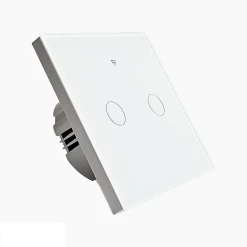 Somlife Interrupteur connecté tactile double application tuya smart life Compatible avec Alexa/Google Home