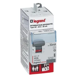 Legrand Interrupteur Et Disjoncteur Différentiel-Interrupteur différentiel 40A 30mA type AC sortie haut