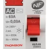 Thomson Interrupteur Et Disjoncteur Différentiel-Interrupteur différentiel 63A type AC NF