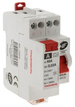 Thomson Interrupteur Et Disjoncteur Différentiel-Interrupteur différentiel 40A type A