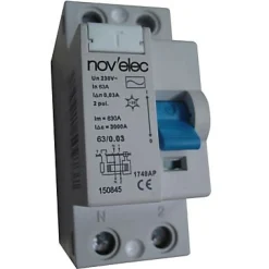 Novelec Interrupteur différentiel 30mA 63A type AC Nov'Elec