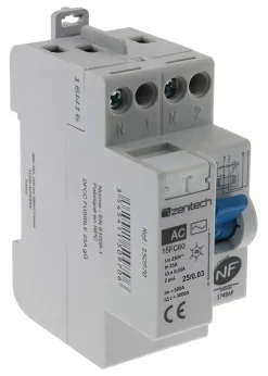 Zenitech Interrupteur Et Disjoncteur Différentiel-Interrupteur différentiel 25/2 30mA Type AC NF -