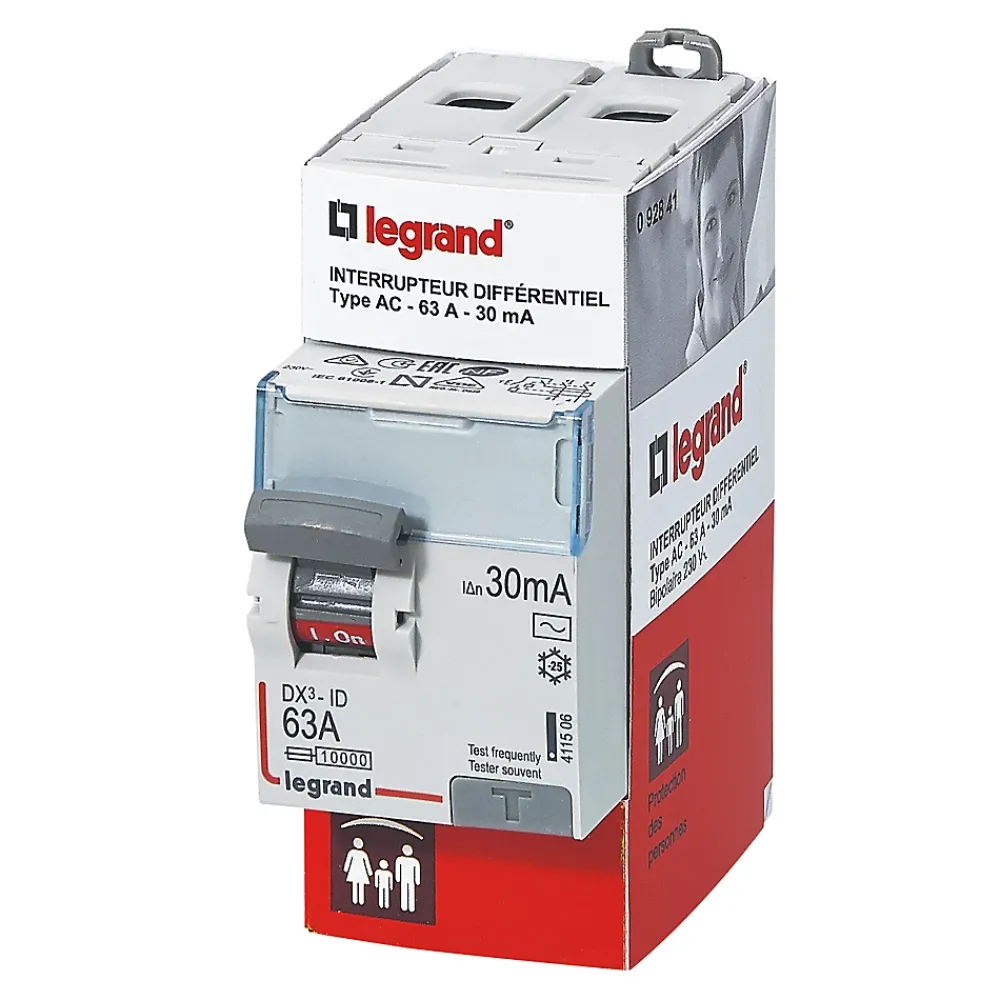 Legrand Interrupteur différentiel 30mA 63A type AC